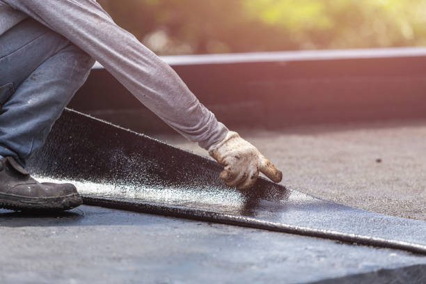 Professional Basement Waterproofing technician working in Jamestown, IN